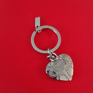 Coach Heart Lockett Keychain